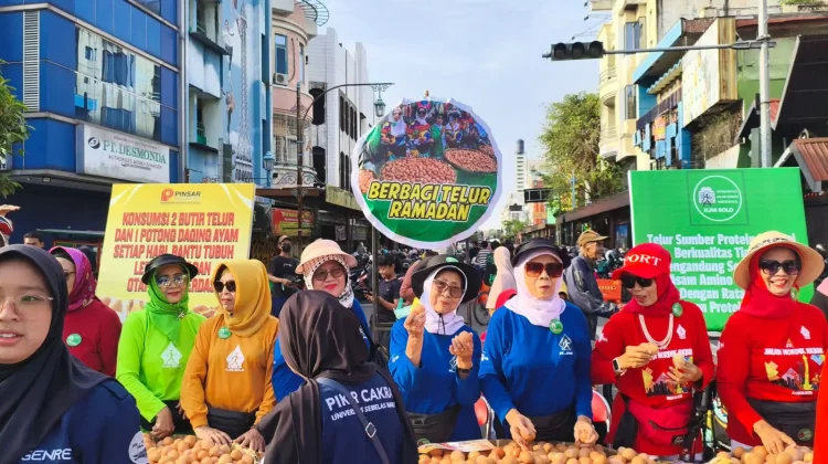 Ribuan Telur Dibagikan di CFD Solo, Penanda Ramadan Kian Dekat